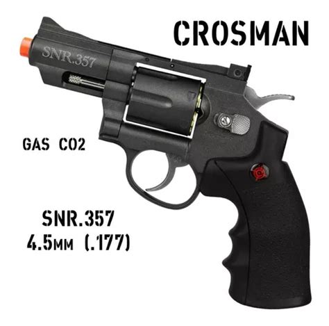 Revólver De Pressão Co2 Snr357 Crosman 45mm Semi Automático Frete Grátis