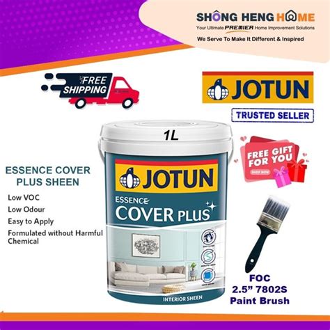 Free Shipping Jotun 1l Essence Cover Plus Sheen Interior Paint Lazada