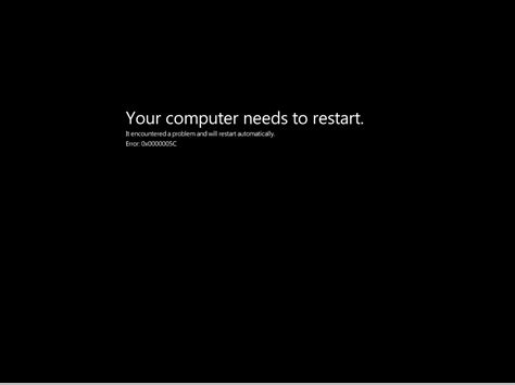 These error screens are usually. The Windows Center: The Black Screen of Death.