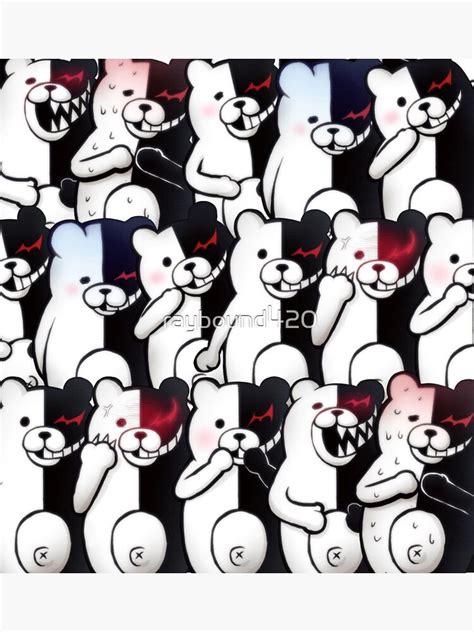 Monokuma Poster For Sale By Raybound420 Redbubble
