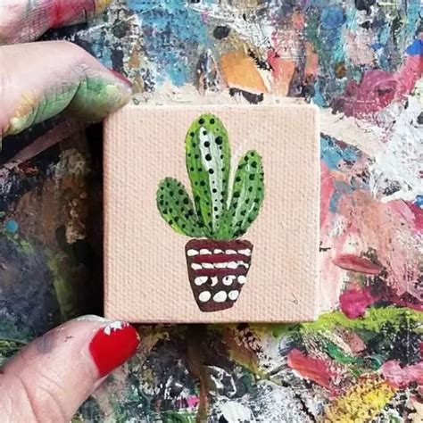 40 Easy Mini Canvas Painting Ideas For Beginners To Try