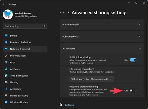How To Enable Or Disable Password Protected Sharing In Windows 11