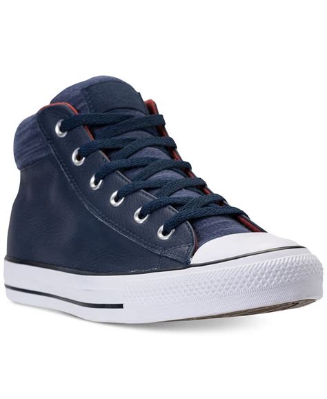 Converse Mens Chuck Taylor All Star Street Mid Leather Casual Sneakers