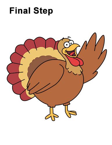 Download animated turkey pictures and use any clip art,coloring,png graphics in your website, document or presentation. How to Draw a Turkey (Cartoon)