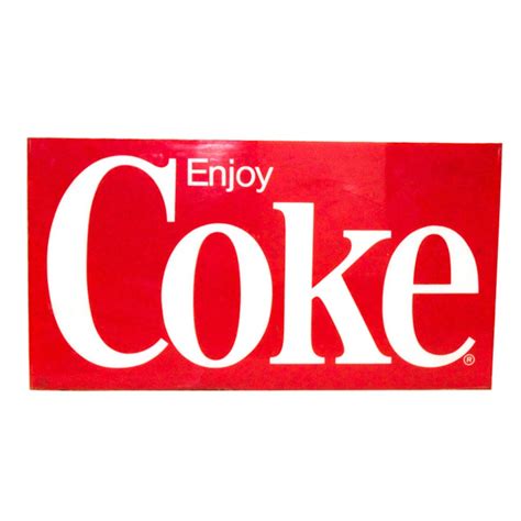 Vintage Enjoy Coke Sign Ebth