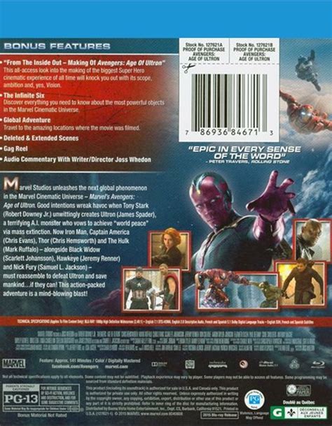 Avengers Age Of Ultron Blu Ray 2015 Dvd Empire