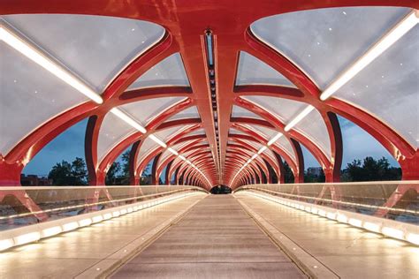 Peace Bridge Calgary Architect Magazine Lighting Design