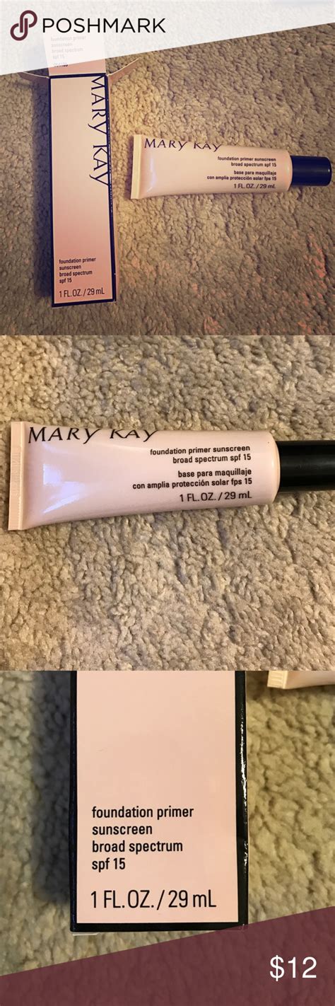 It will not smear and it won't even make that crease. Mary Kay Foundation Primer with broad spectrum 15 ...