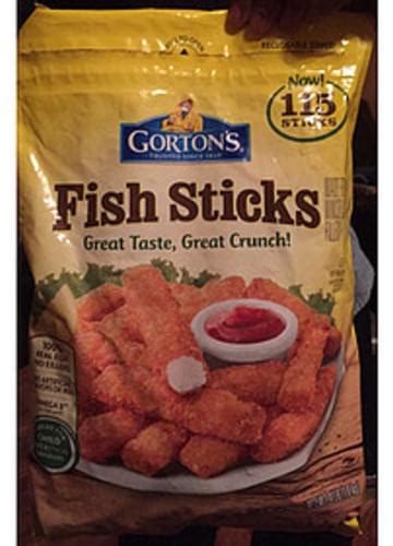 Gortons Fish Sticks 91 G Nutrition Information Innit