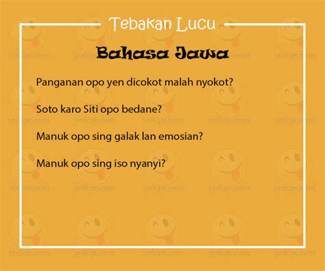 Membuat 4 kata pengantar atau cerita pendek tentang tema. Tebak Tebakan Lucu Bahasa Jawa | Cerita Lucu, Komik Lucu ...
