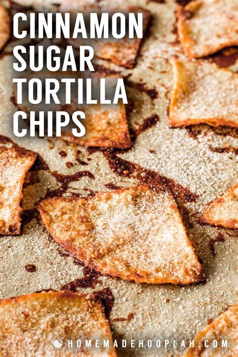 Serve the best appetizer with these cinnamon sugar tortilla chips made with baked flour tortillas covered in melted butter and cinnamon sugar. Cinnamon Sugar Tortilla Chips! These baked cinnamon ...