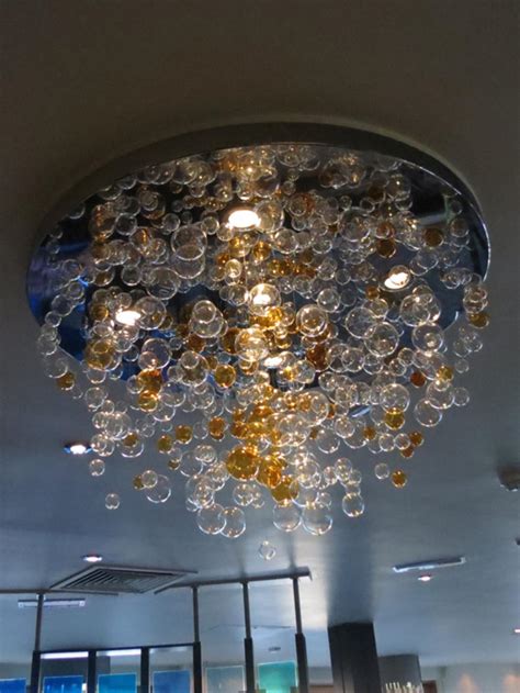 Charming Lightness Of A Glass Bubble Chandelier Light Fixtures Design