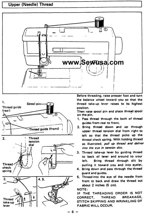 Brother Vx 808 809 Sewing Machine Threading Diagram Sewing Machine