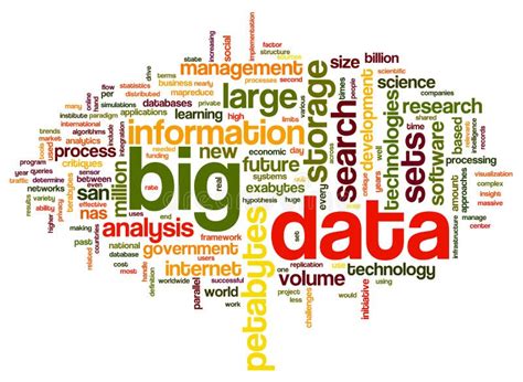 Big Data Concept In Word Cloud Stock Illustration Illustration Of