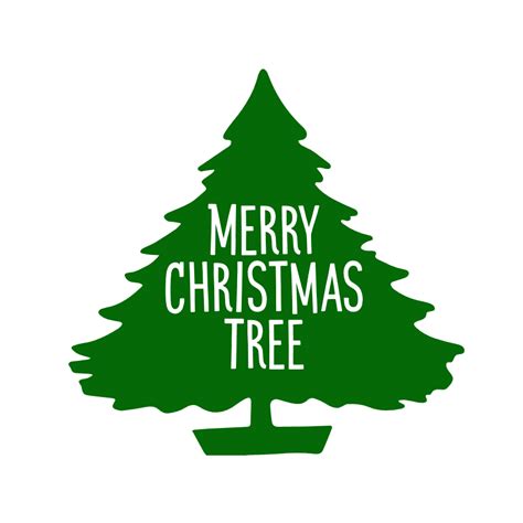 Merry Christmas Tree Holiday Free Svg File Svg Heart
