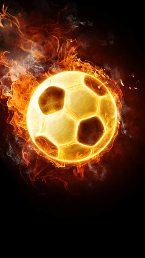 Find the best hd football wallpapers on wallpapertag. Ultra HD Flaming Football Wallpaper For Your Mobile Phone ...