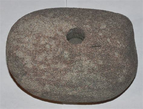 Ancient Native American Indian Nutting Stone Fire Starter Authentic