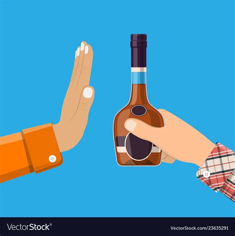 Alcohol Abuse Concept Royalty Free Vector Image