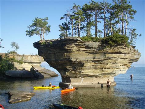 Rt to turnip rock is 6 miles so i'd recommend packing snacks or beverages into a waterproof container and tucking it in the kayak. Tip of the Thumb Heritage Water Trail - Michigan Water Trails