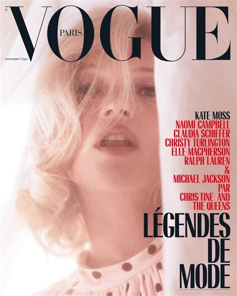Kate Moss Vogue Paris 2018 Cover Sensual Style Editorial