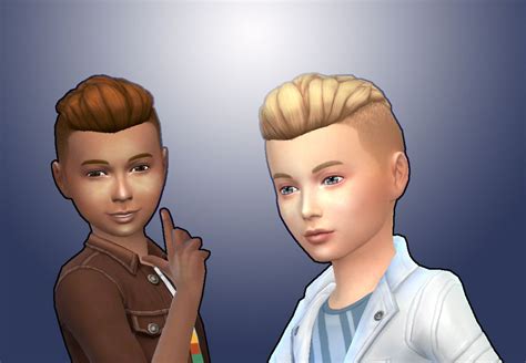 Mystufforigin Undercut Hair Sims 4 Hairs Sims 4 Children Sims 4