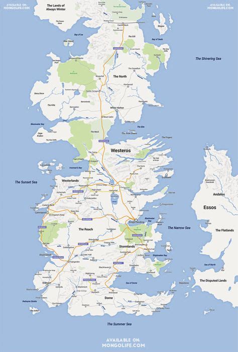 Map Of Westeros England Maps Of The World Images