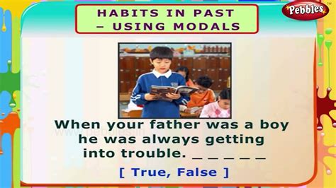 Habits In Past Using Modals English Grammar Exercises For Kids