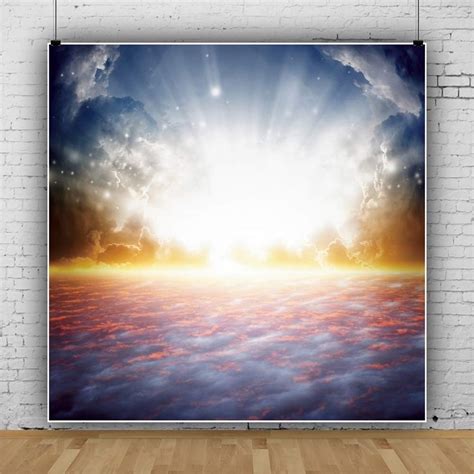 Buy Leowefowa Dazzling Sunbeams Heaven Backdrop 65x65ft Vinyl