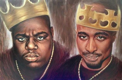 2pac Notorious Big Tupac Biggie Celebrity Pop Art Oil
