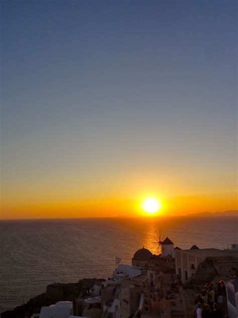Chasing Sunsets In Santorini Sunset Best Sunset Santorini