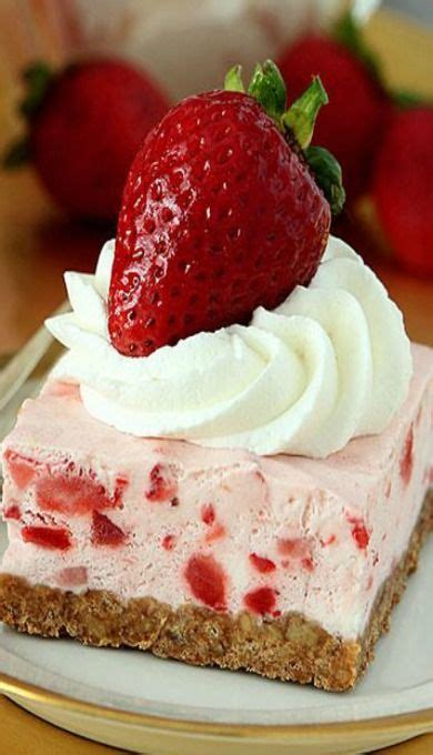 Strawberry Squares Strawberry Desserts Sweet Tooth Recipe Delicious