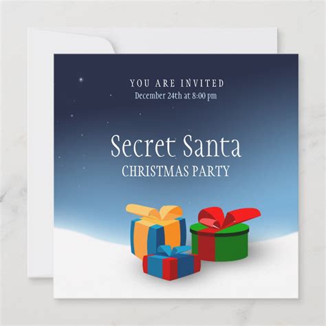 Secret Santa Party Invitation Zazzle