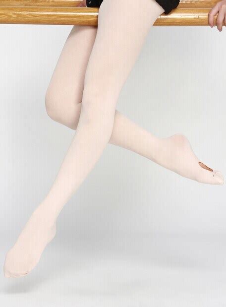 d004820 dttrol beautiful girl nylon feet tube convertible ballet dance tights pantyhose with