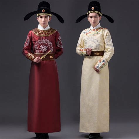 Mens Chinese Ancient Traditional Folk Dance Costumes Male Tang