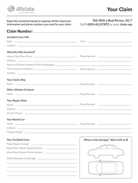 Allstate Your Accident Form Fill Out And Sign Printable PDF Template