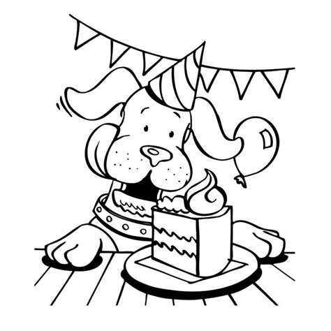 Leuk voor kids gefeliciteerd hondje Kleurplaten, Kerstkleurplaten