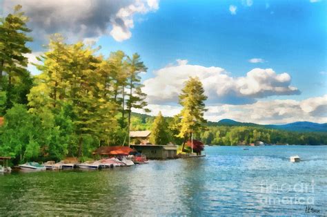Beautiful Lake George New York Painting By Anne Kitzman Fine Art America