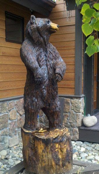 Chainsaw Carved Bear For The Cabin Lodge Second Home In This General