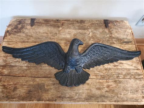 vintage robert emig cast aluminum eagle architectural eagle etsy