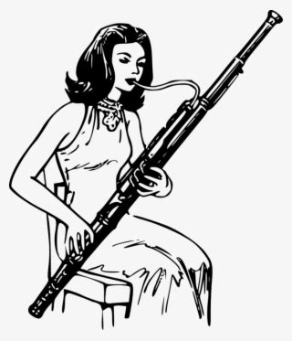 Bassoon Woodwind Instrument Musical Instruments Clarinet Woman Playing Bassoon PNG Image