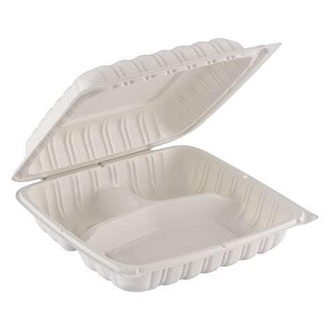 Buy Tiya Clamshell Food Containers To Go 3 Compartment Storage