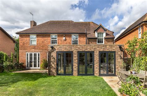 Single Storey Flat Roof Rear Extension To Detached Home French Doors