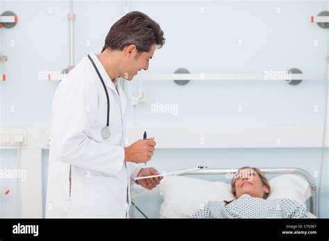 Doctor Speaking With His Patient Stock Photo Alamy