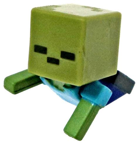 Minecraft Mob Pack Crawling Zombie 1 Mini Figure Loose Mattel Toys Toywiz