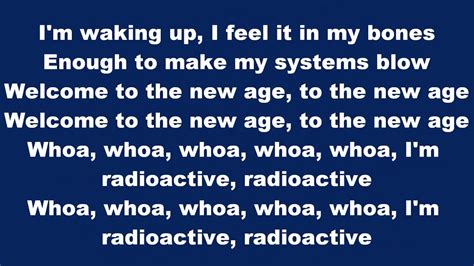 Radioactive By Imagine Dragons Lyrics Youtube