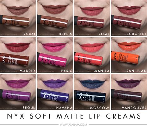 New Nyx Soft Matte Lip Cream Shades Review And Swatches Ashbam