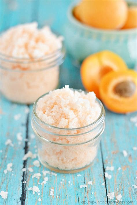 With granulated sugar and coconut oil, this scrub is perfect for exfoliating hands and feet. Homemade Apricot Sugar Scrub - A Pumpkin And A Princess