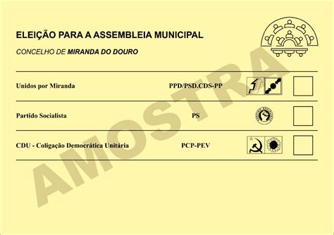 Autárquicas 2017 Boletins De Voto