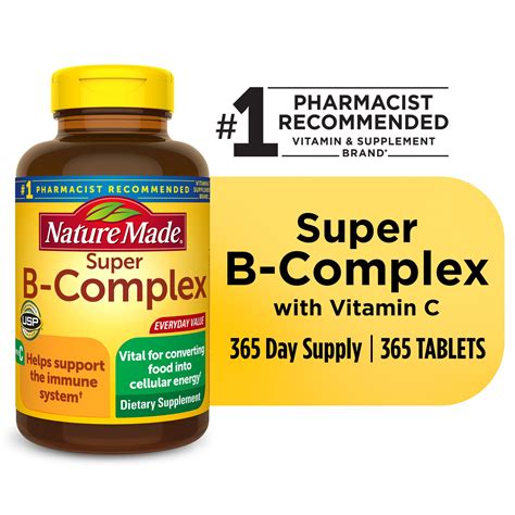 Nature Made Super B Complex With Vitamin C And Folic Acid Tablets