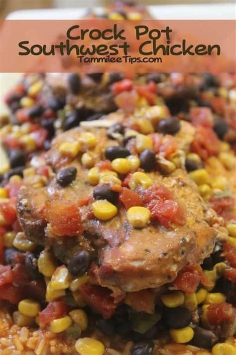 In a small mixing bowl, combine the diced tomatoes with green chilies and tomato sauce. Crock Pot Southwest Chicken Dinner Recipe